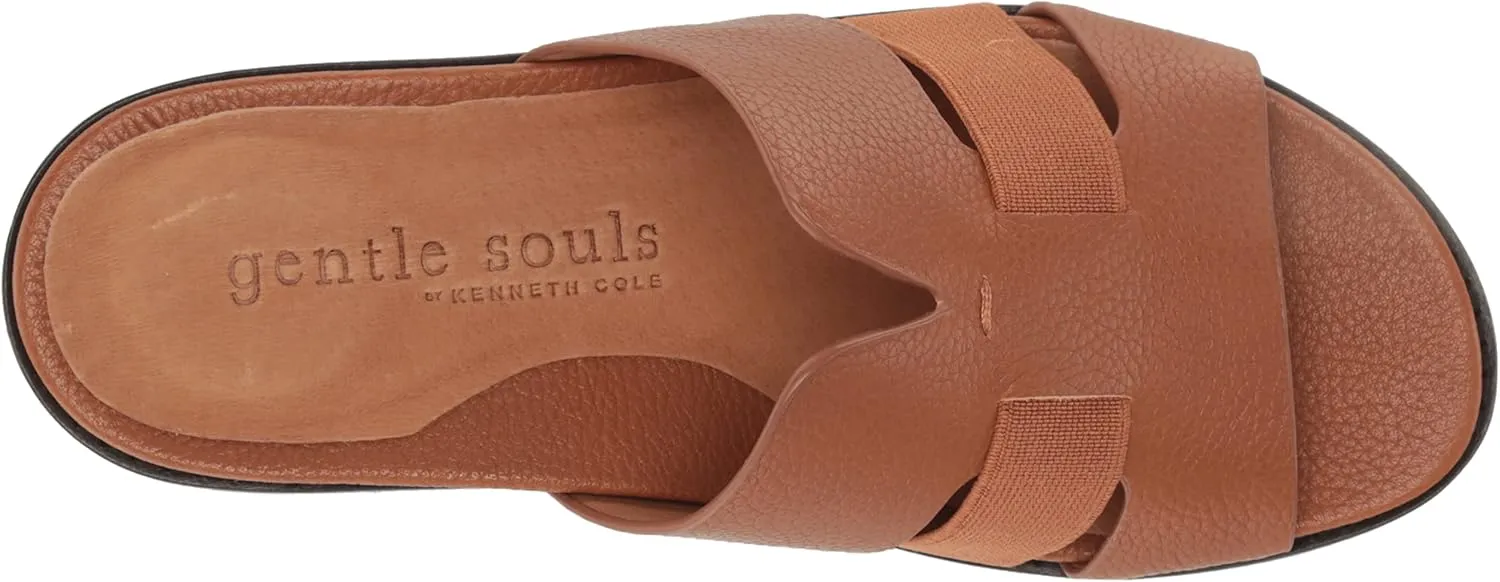 Gentle Souls Women's Anja Elastic Slide Heeled Sandal