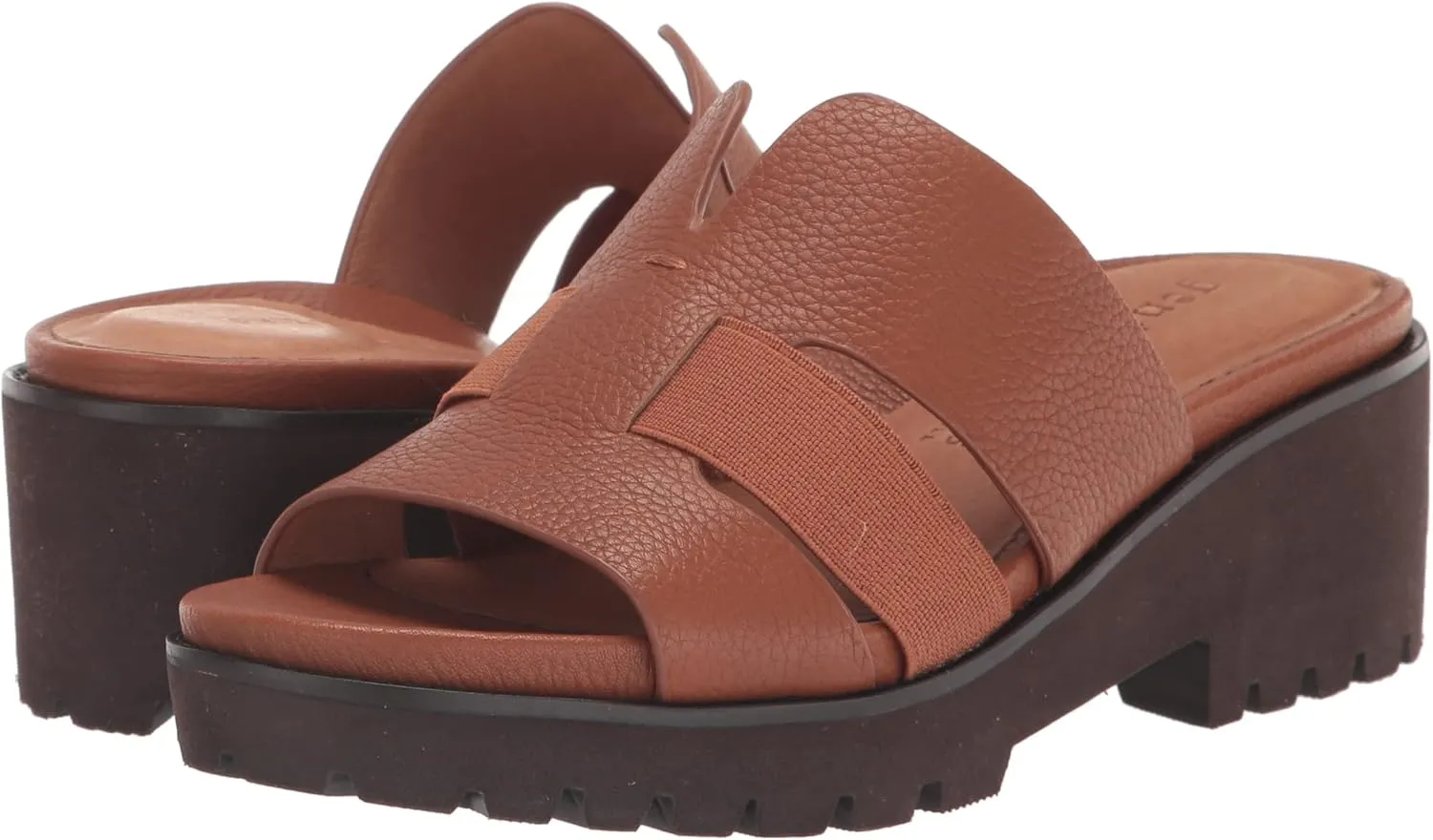 Gentle Souls Women's Anja Elastic Slide Heeled Sandal