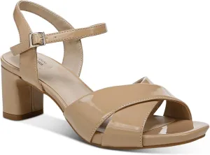 Giani Bernini Womens ZUMMAA Patent Pumps Tan 7.5 Medium (B,M)