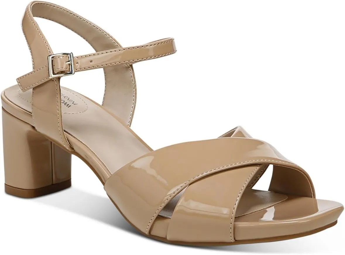Giani Bernini Womens ZUMMAA Patent Pumps Tan 7.5 Medium (B,M)
