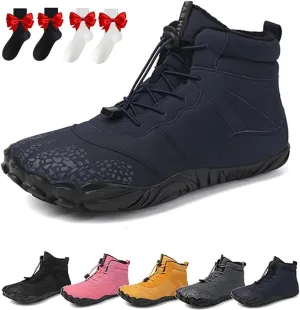 Giltpeak Hike Winter Barefoot Shoes for Elderly Women Mens, Waterproof Wide Hike Barefoot Winter, Winter Wide Toe Barefoot Hiking Shoes Boots