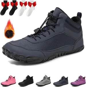 Giltpeak Hike Winter Barefoot Shoes for Elderly Women Mens, Waterproof Wide Hike Barefoot Winter, Winter Wide Toe Barefoot Hiking Shoes Boots
