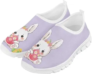 Girls Slip On Shoes Easter Sneakers for Girls Kids Cute Holiday Shoes
