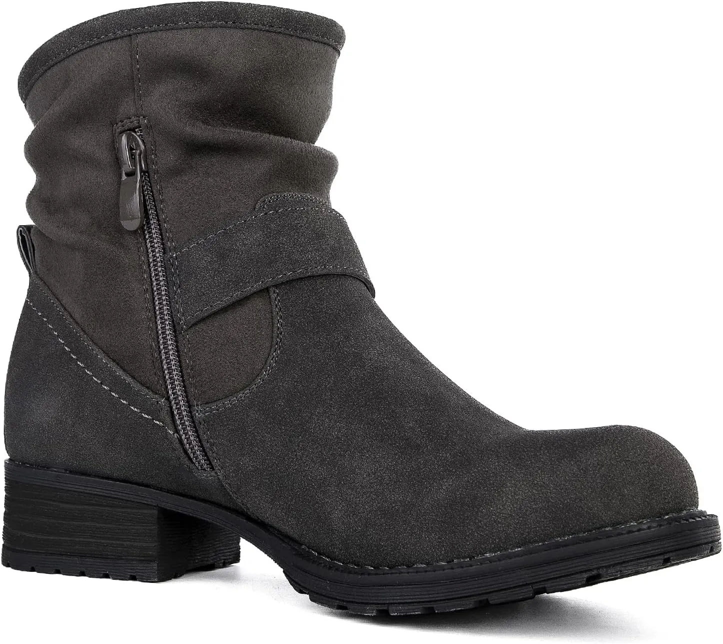 GLOBALWIN Women's Ankle Boots for Women Booties for Women Low Heel