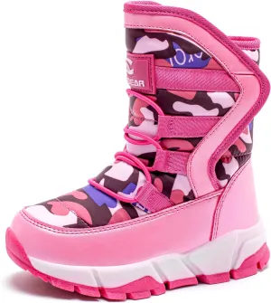 GUBARUN Boys Snow Boots Winter Waterproof Slip Resistant Cold Weather Shoes (Toddler/Little Kid/Big Kid)