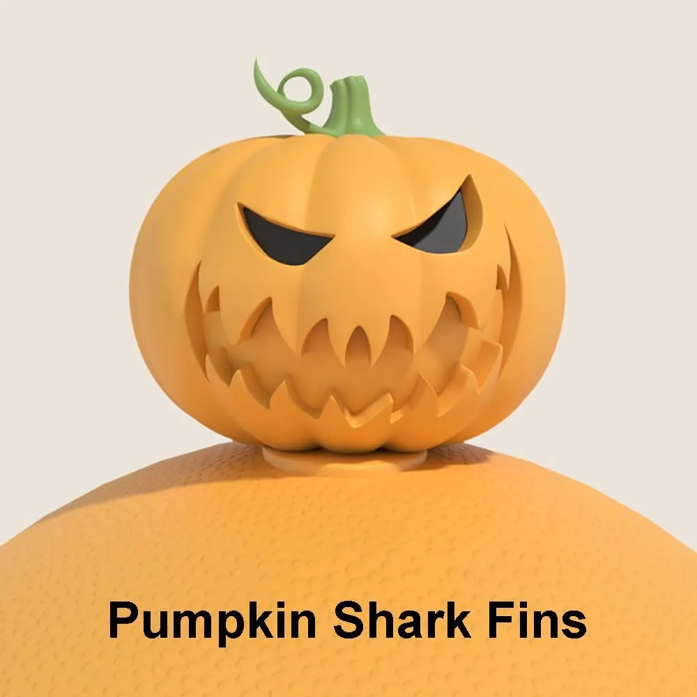 Halloween Christmas Shark Slides Slippers, 3D Cartoon Spooky Shark Slides Glow in the Dark Cloud Shark Slides, Beige
