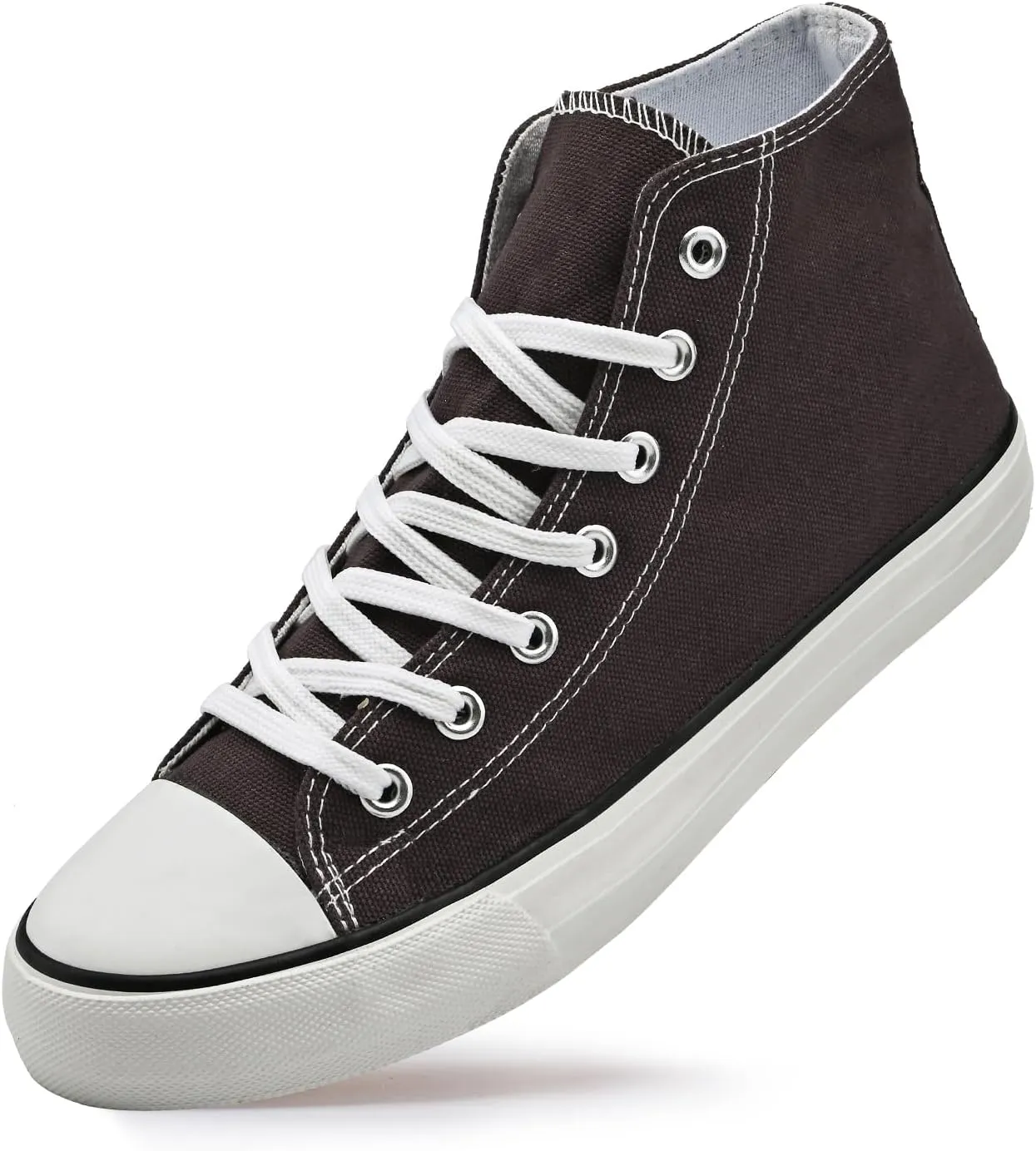 High Top Canvas Sneakers for Women Men Classic Lace Up Canvas Shoes Unisex Casual Tennis Comfortable Fashion Walking Shoes