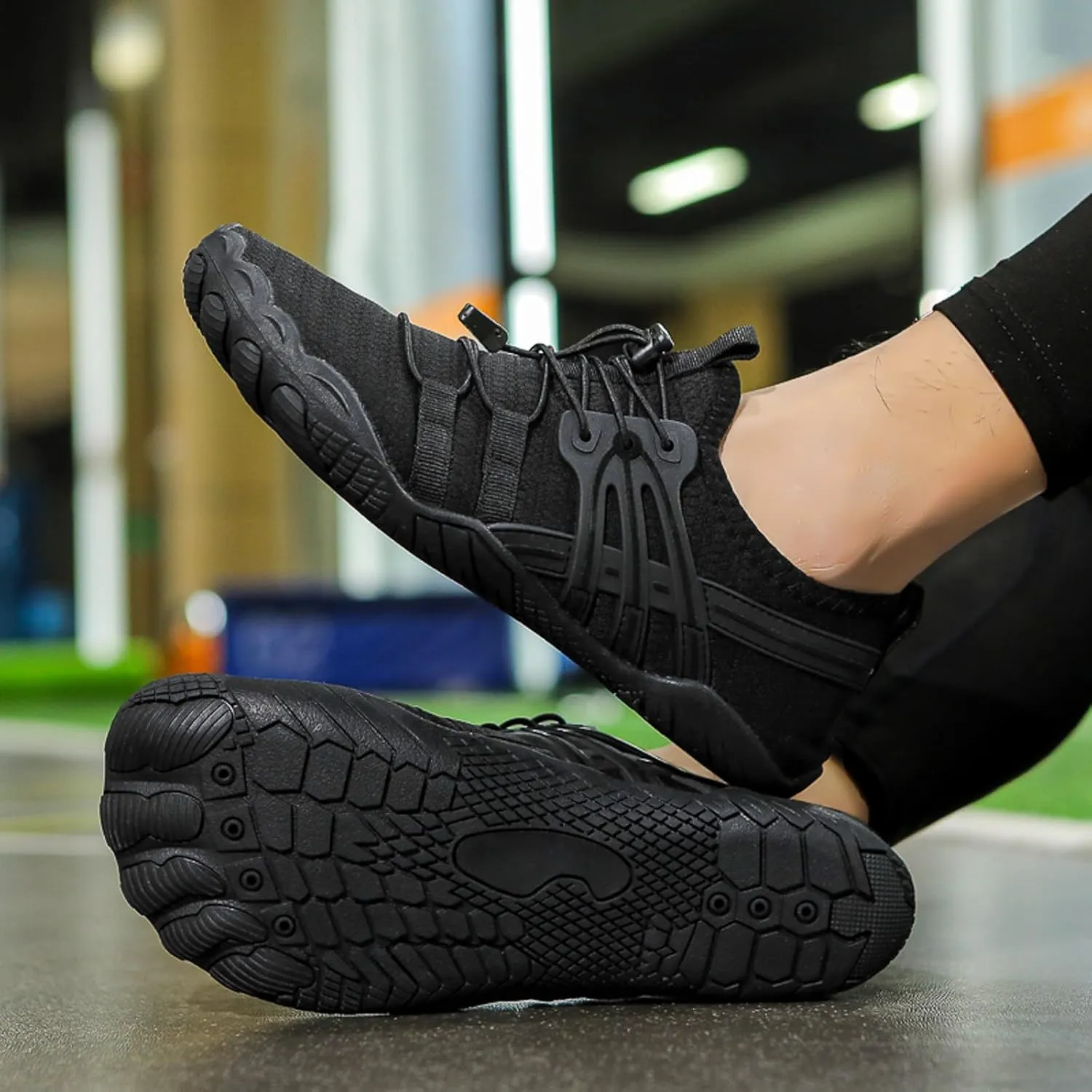 Hiking Barefoot Shoes for Women Men Unisex Breathable Barefoot Wide Toe Quick-Dry Water Shoes Non Slip Lightweight Sneakers for Hiking,Walking, Running,Yoga,and Water Sports