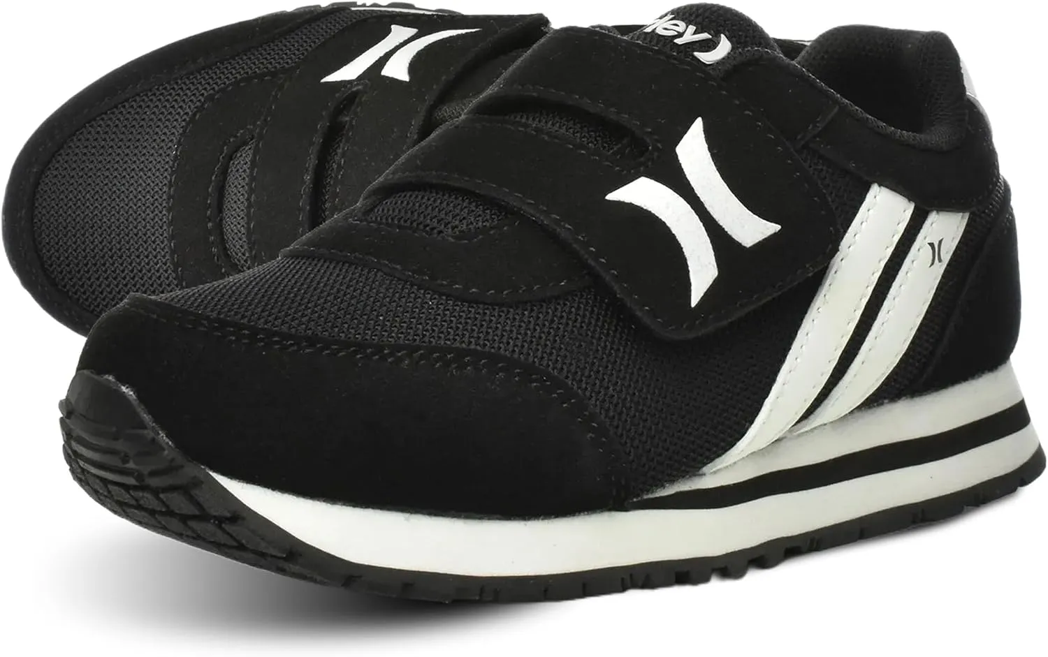 Hurley Kid's Knox Walking Sneakers - Kid's Runner Shoes with Hook & Loop Closure for Easy Wear, Lightweight Running & Walking Shoes for Boys & Girls, Toddler Kid's Sneaker Shoes