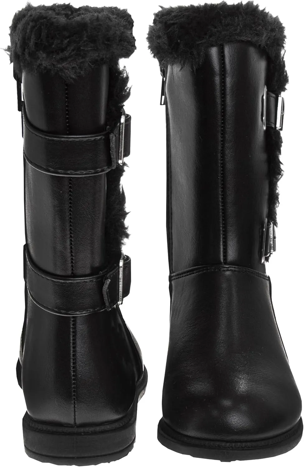 Josmo Kids Fashion Boots Girls - Comfort Strap Design Cozy Faux Fur Lining