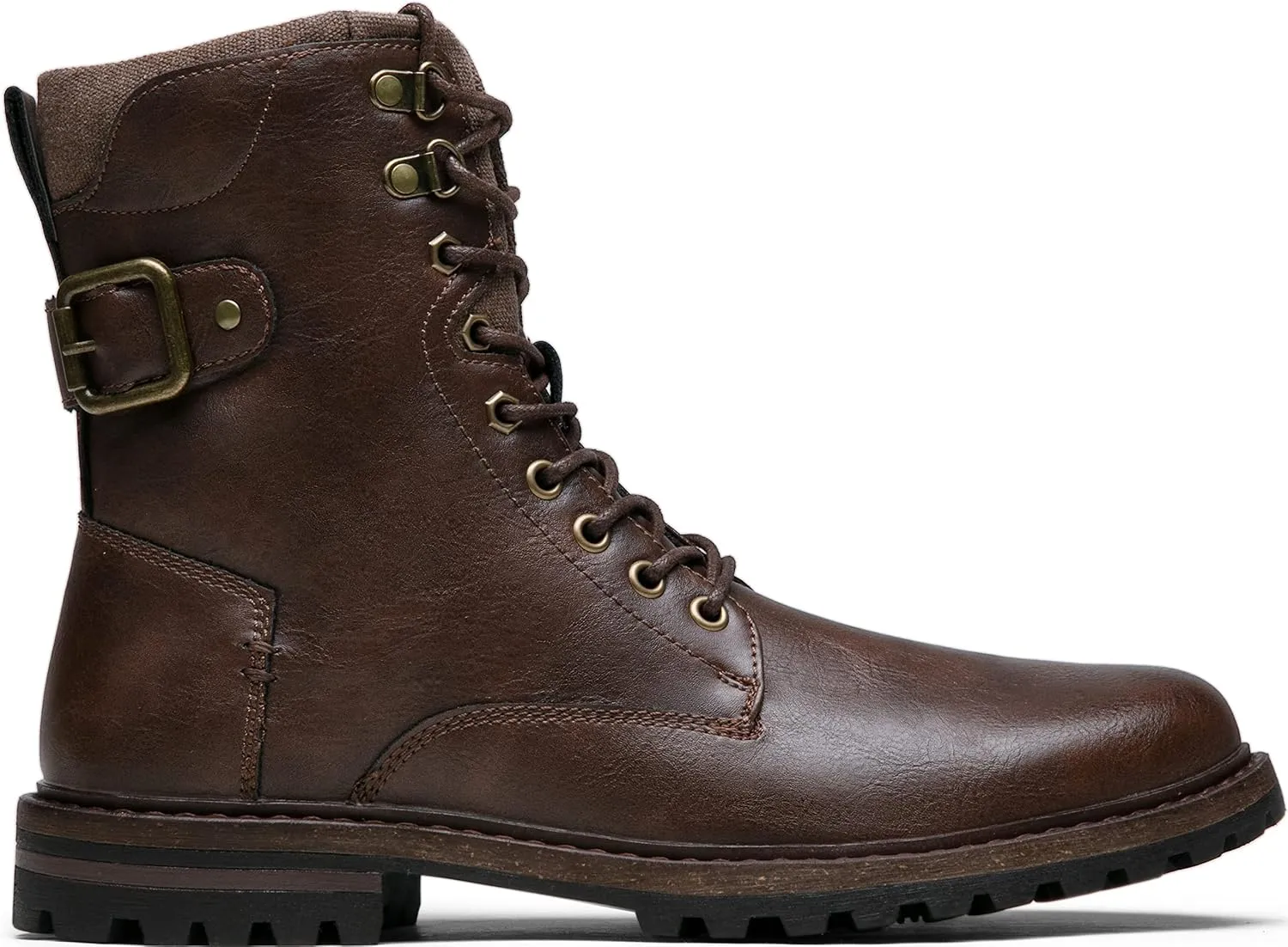 Jousen Boots for Men Casual Dress Retro Lace Up Motorcycle Boots