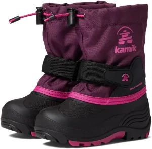 Kamik Kids Waterbug 5, Waterproof Winter Boots,Dark Olive,