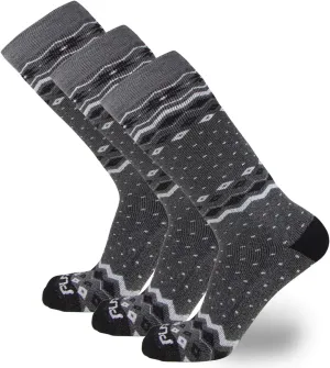 Kids Ski Socks – Warm Merino Wool Skiing Snowboard Sock for Boys and Girls