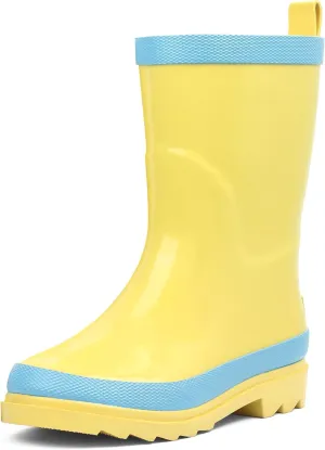 landchief Kids Rain Boots Premium Collection, Waterproof Natural Rubber Boots for Toddlers and Kids