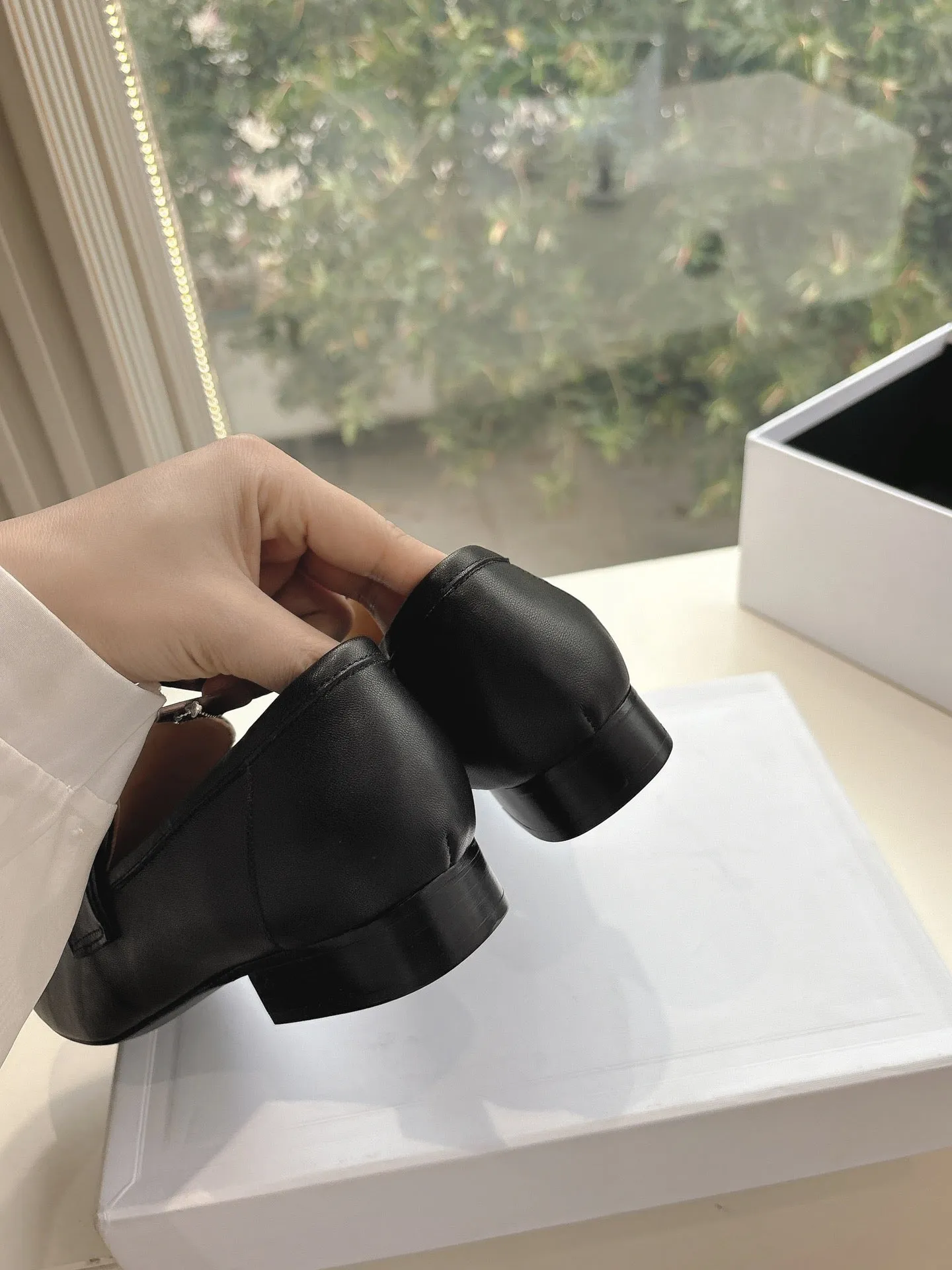 Loafers Advanced 285958 Leather CELINE Celine Loved by customers Black Buckle Triomphe