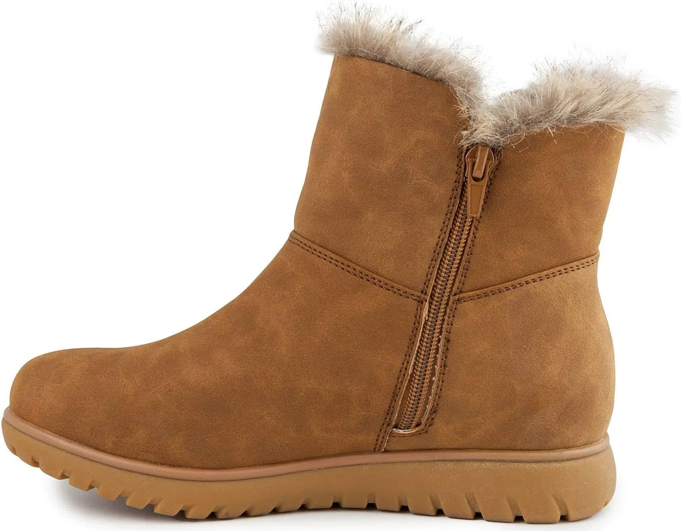 LONDON FOG Women's Wendyl Zip Up Winter Boots Warm Winter Booties