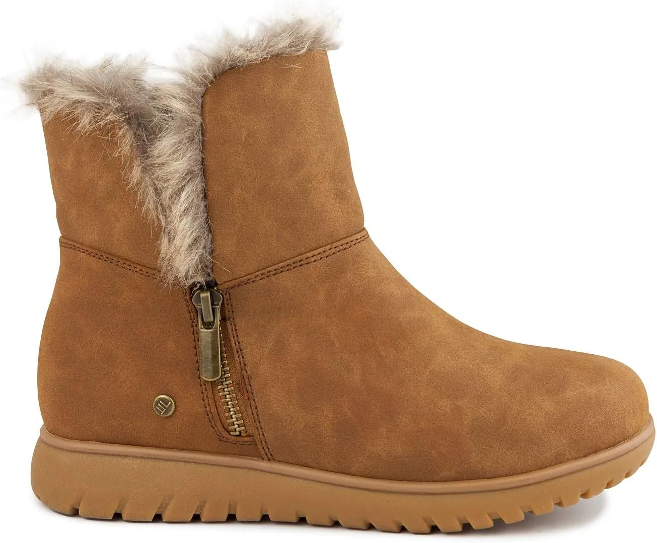 LONDON FOG Women's Wendyl Zip Up Winter Boots Warm Winter Booties