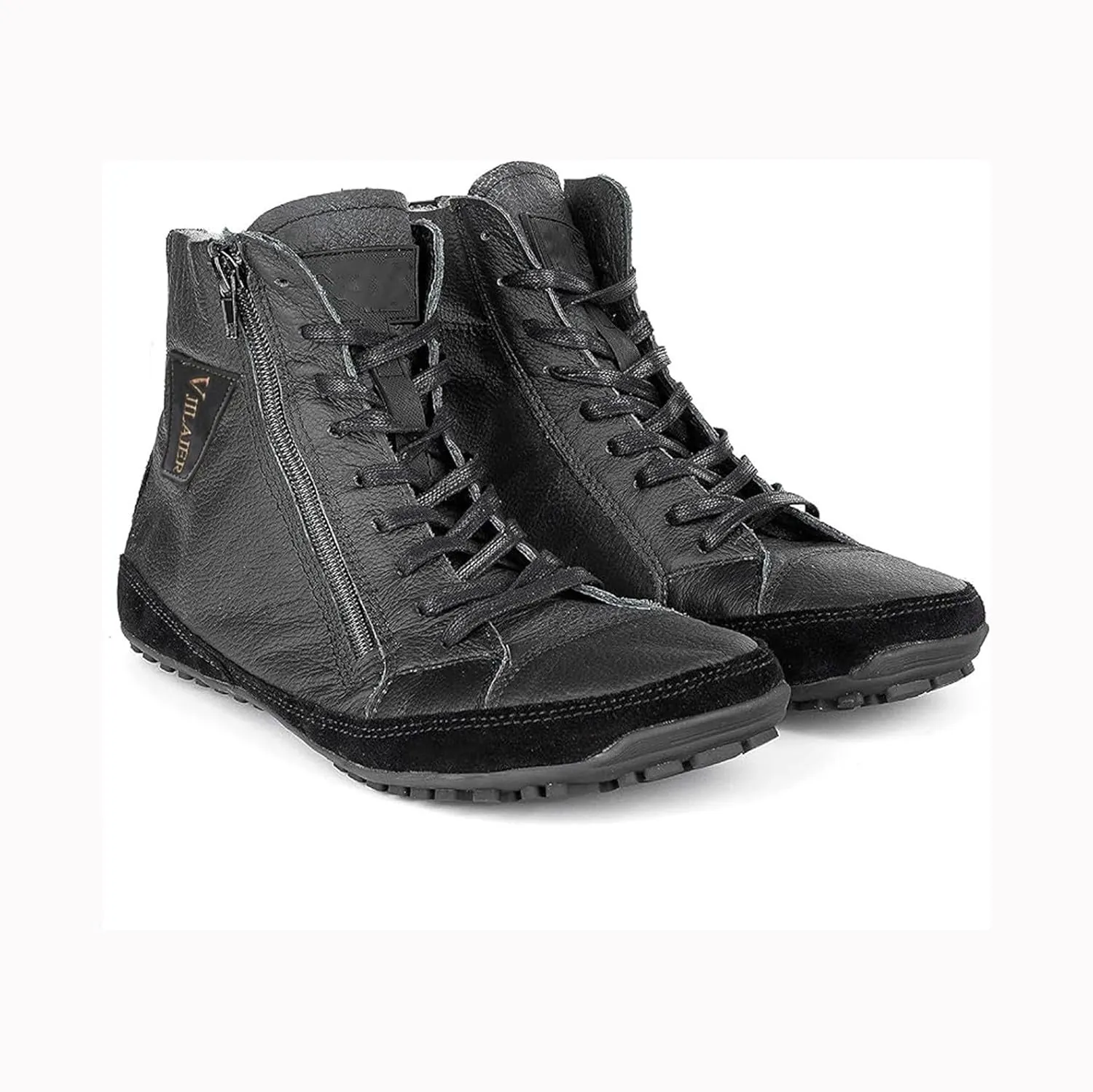 Magic Shoes Alaskan Mens Winter Boots with Fleece Lined Barefoot Shoes for Couples Non-Slip Hiking Footwear Comfort Warm Work Boots Grounded Shoes Zero Drop Booties Walking