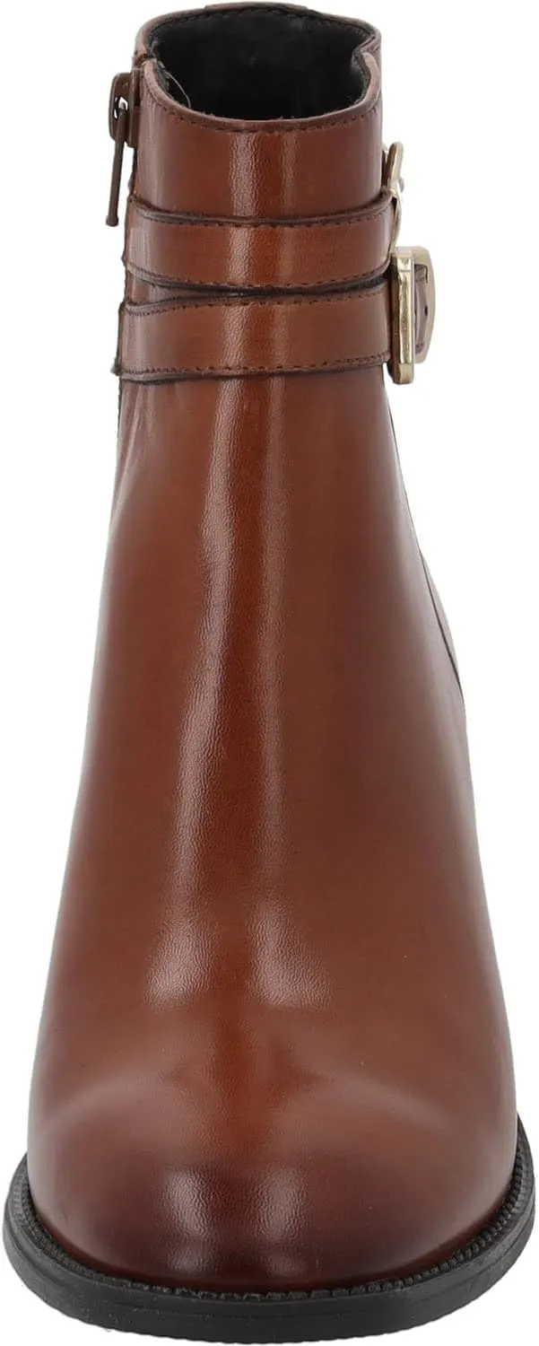 Malmeas Women's Ankle Boots - Elegant Boots Made of High-Quality Sheepskin Leather - Lightly Lined with TPR Sole for Stylish Autumn and Winter Looks