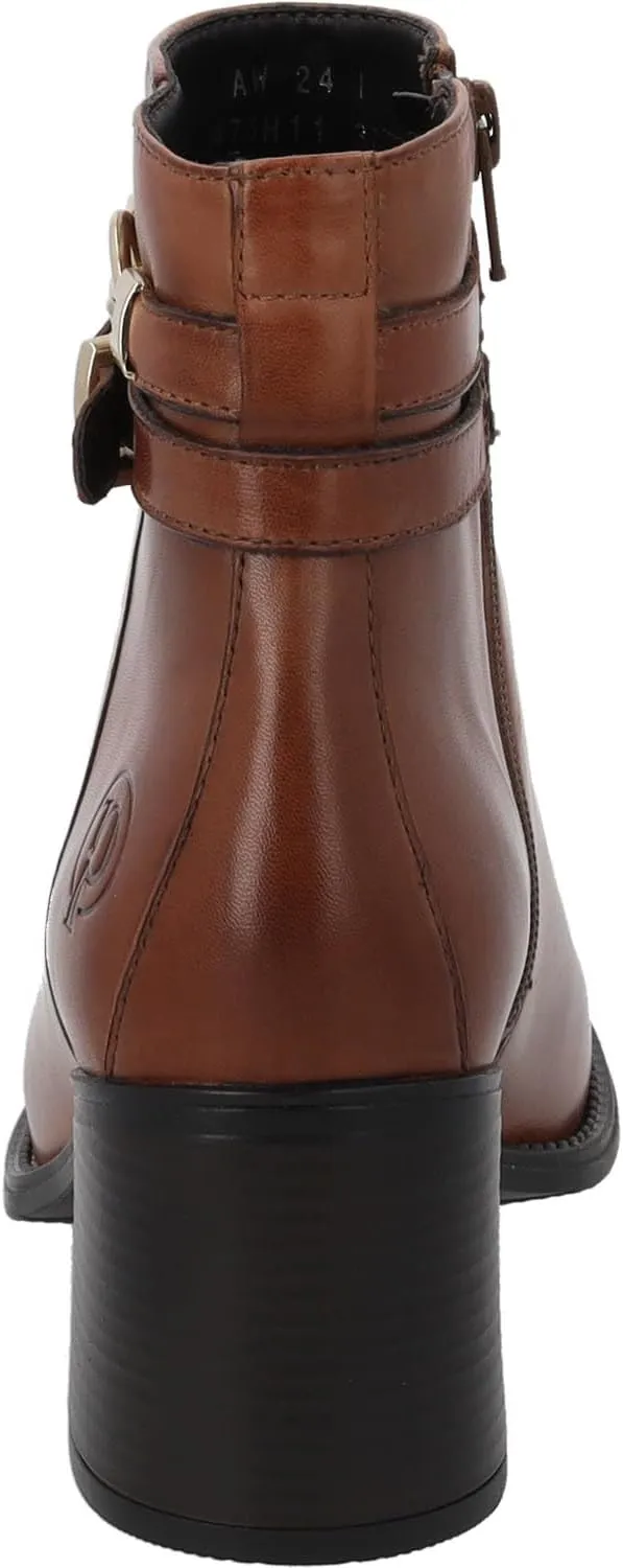 Malmeas Women's Ankle Boots - Elegant Boots Made of High-Quality Sheepskin Leather - Lightly Lined with TPR Sole for Stylish Autumn and Winter Looks