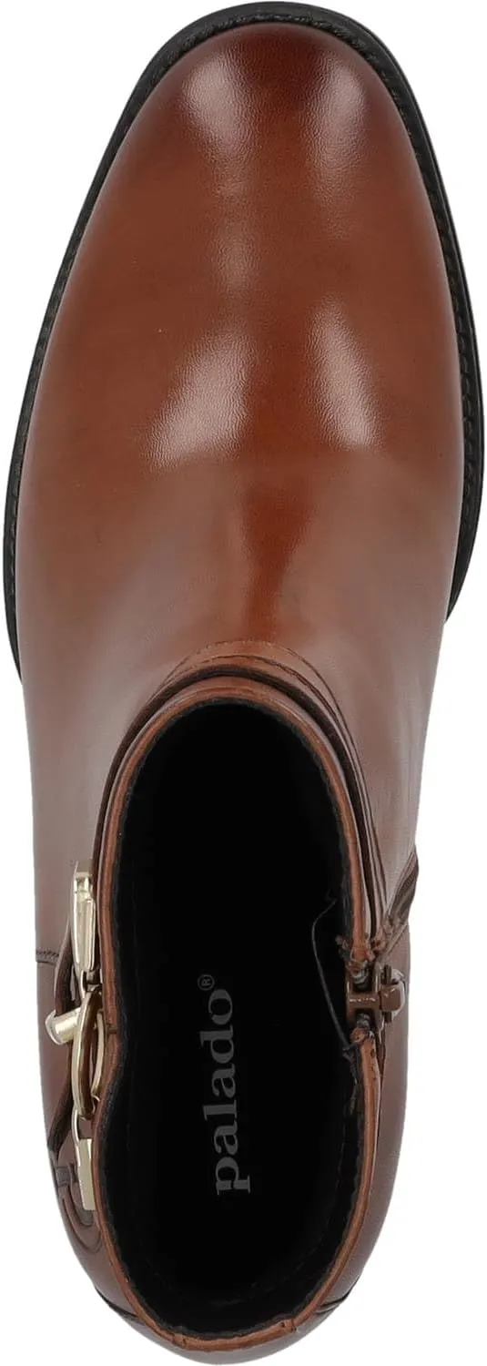 Malmeas Women's Ankle Boots - Elegant Boots Made of High-Quality Sheepskin Leather - Lightly Lined with TPR Sole for Stylish Autumn and Winter Looks