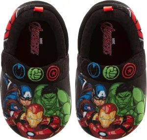 Marvel Spiderman Slipper Boots for Boys - The Amazing Spidey House Shoes Indoor Cozy Plush Slippers (sizes: 5-10 Toddlers / 11-12 Little Kids)
