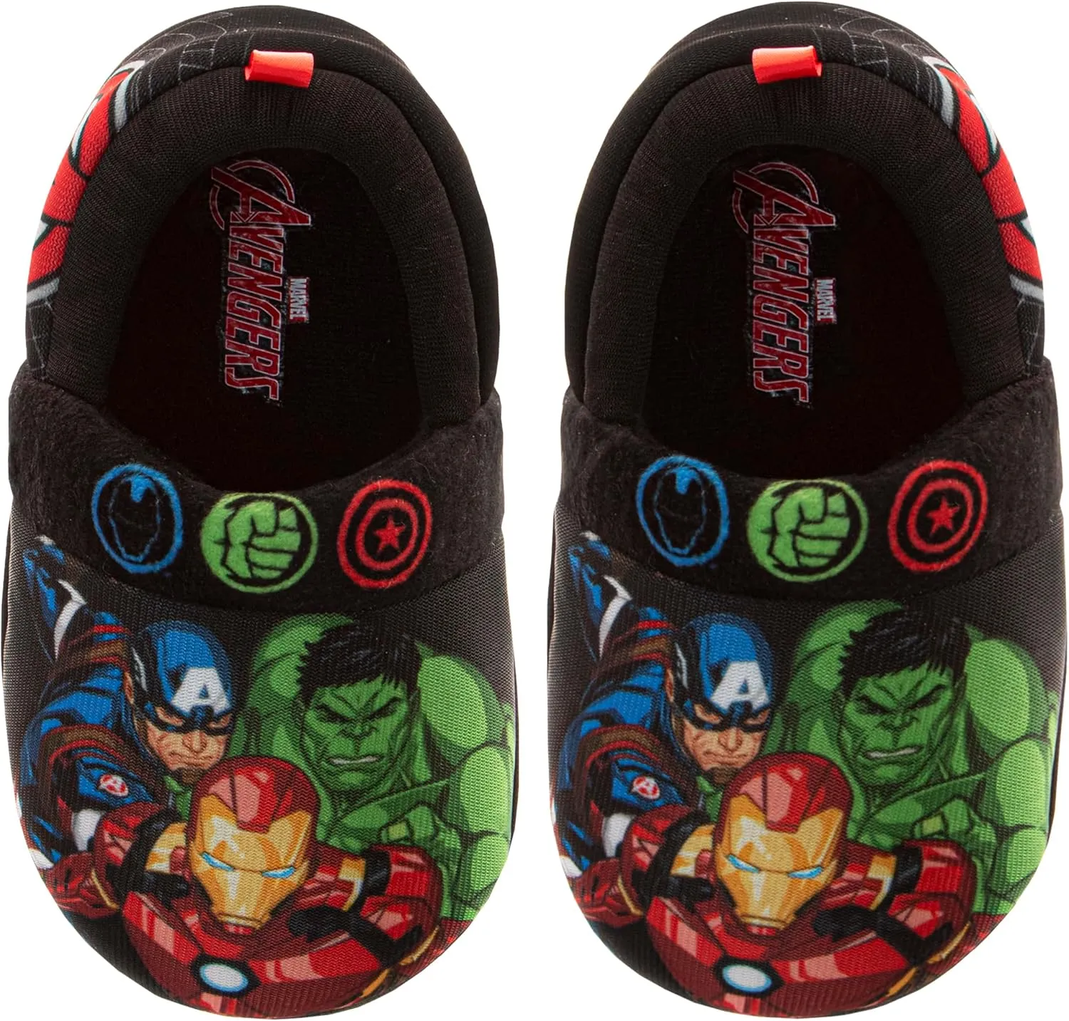 Marvel Spiderman Slipper Boots for Boys - The Amazing Spidey House Shoes Indoor Cozy Plush Slippers (sizes: 5-10 Toddlers / 11-12 Little Kids)