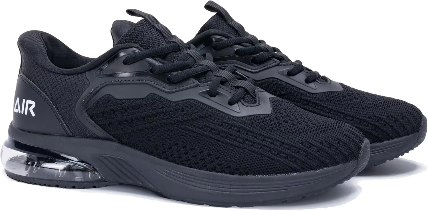 Mens Athletic Running Shoes Easy Slip On Tennis Sneakers Lightweight Comfortable Gym Walking Shoes for Men