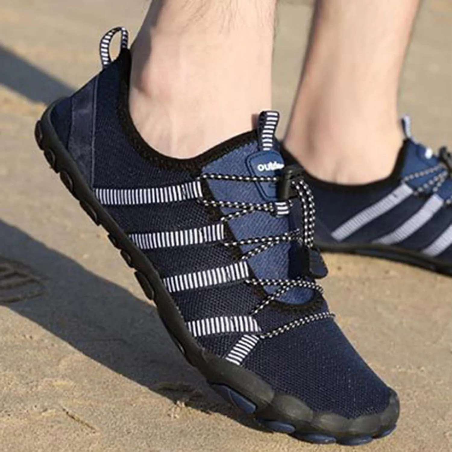 Mens Outdoor Wading Shoes Fashion Grounded Footwear Sneakers Comfort Breathable Beach Sports Shoe Surfing Shoe