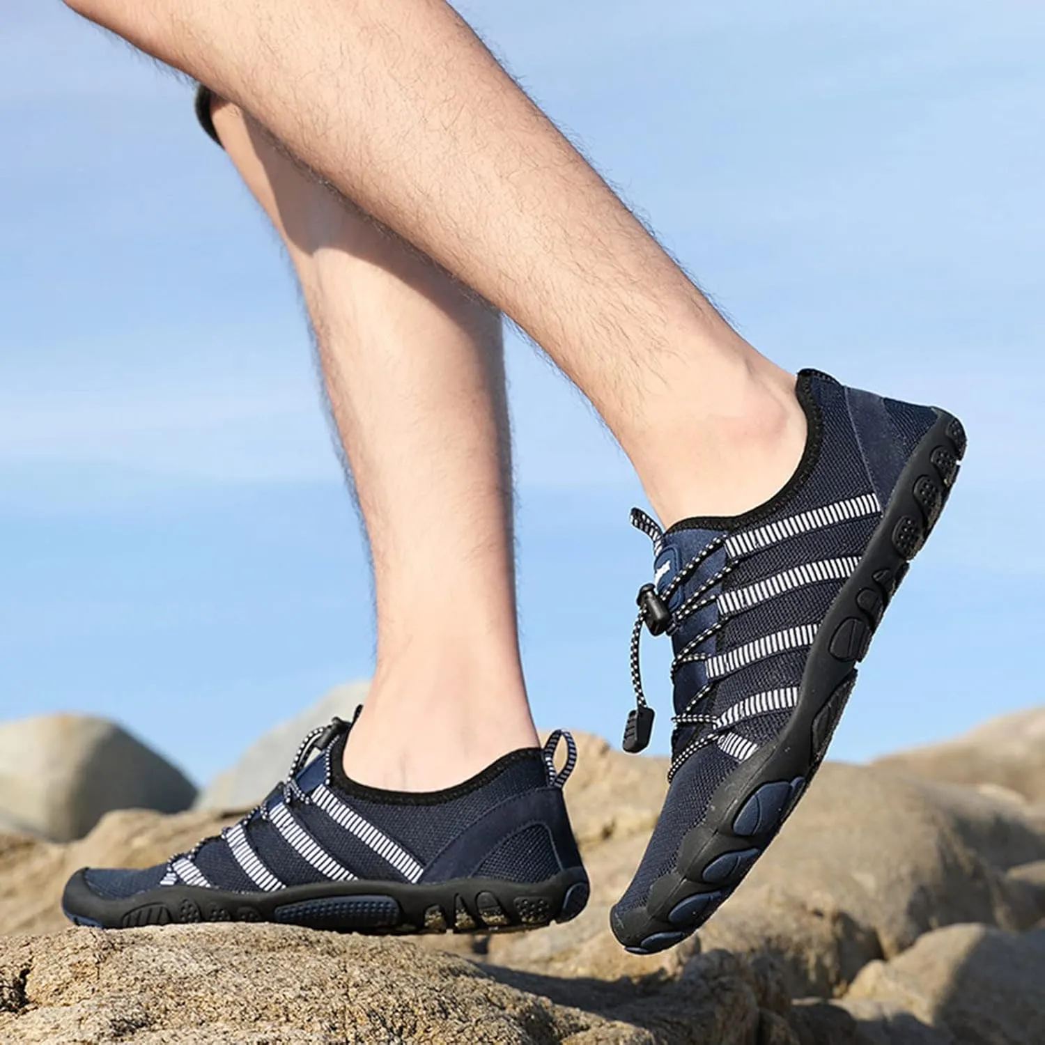 Mens Outdoor Wading Shoes Fashion Grounded Footwear Sneakers Comfort Breathable Beach Sports Shoe Surfing Shoe