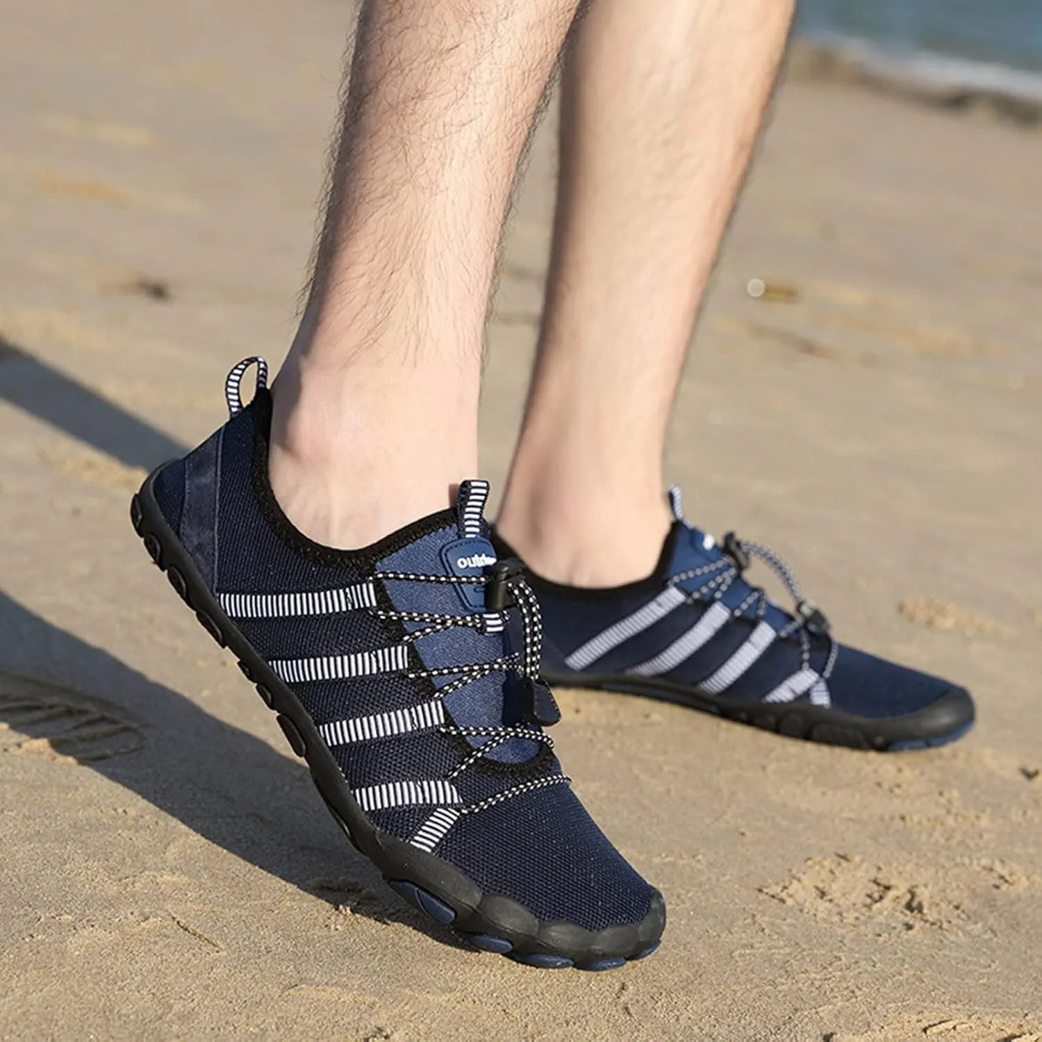 Mens Outdoor Wading Shoes Fashion Grounded Footwear Sneakers Comfort Breathable Beach Sports Shoe Surfing Shoe