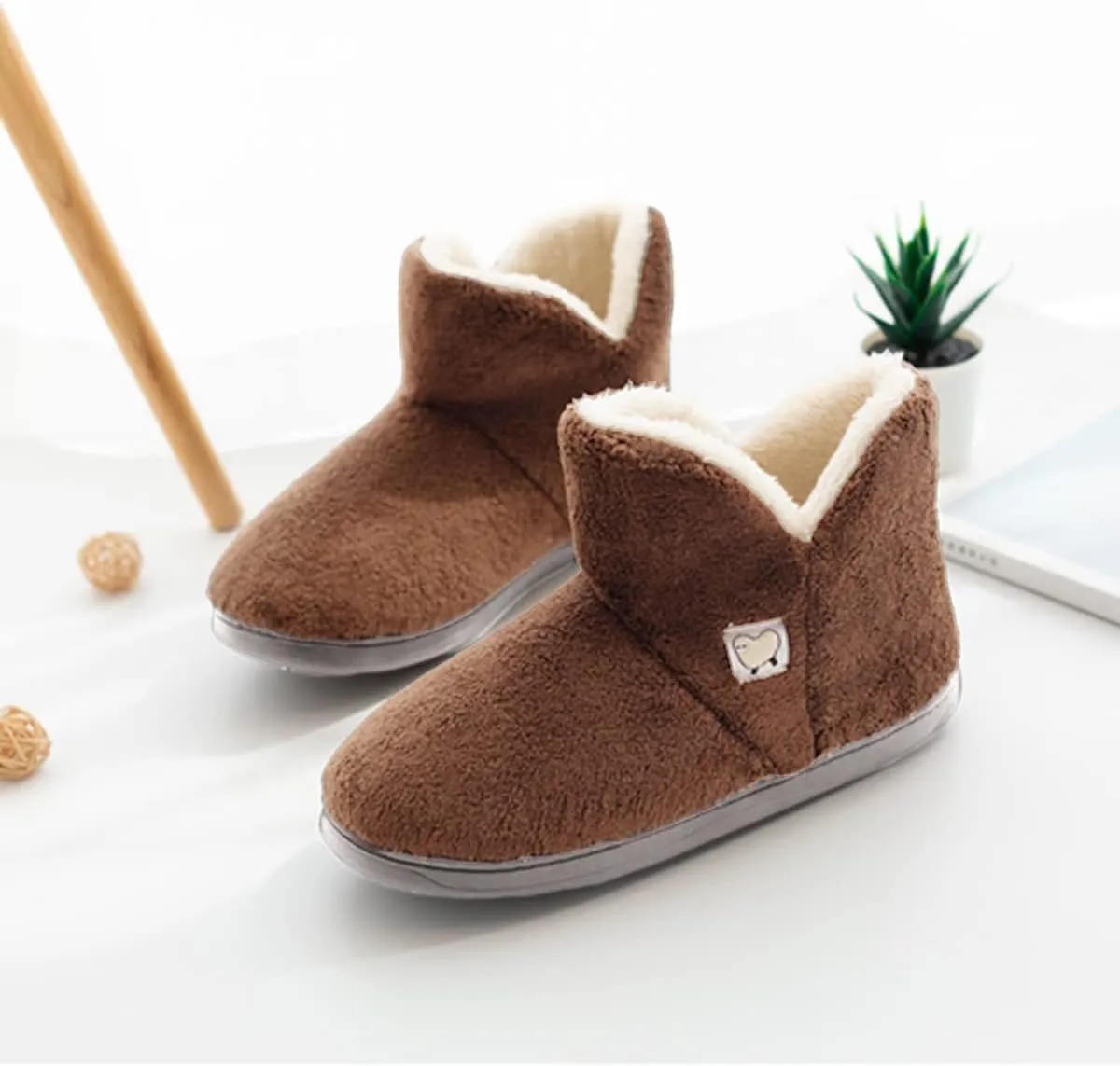 Mens Womens Comfort Slippers Plush Lining Winter Booties Slipper Memory Foam House Shoes Warm Boots Slippers