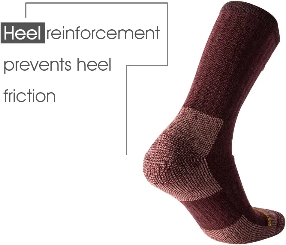 Merino Wool Socks for Men Hiking Thermal Winter Crew Socks Boot Socks