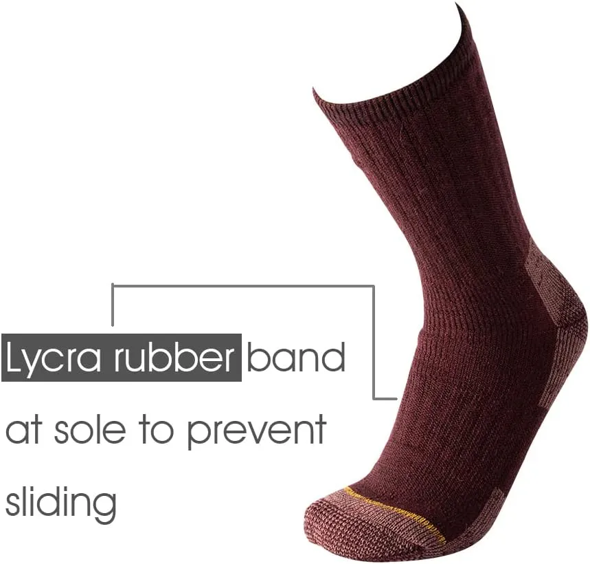 Merino Wool Socks for Men Hiking Thermal Winter Crew Socks Boot Socks