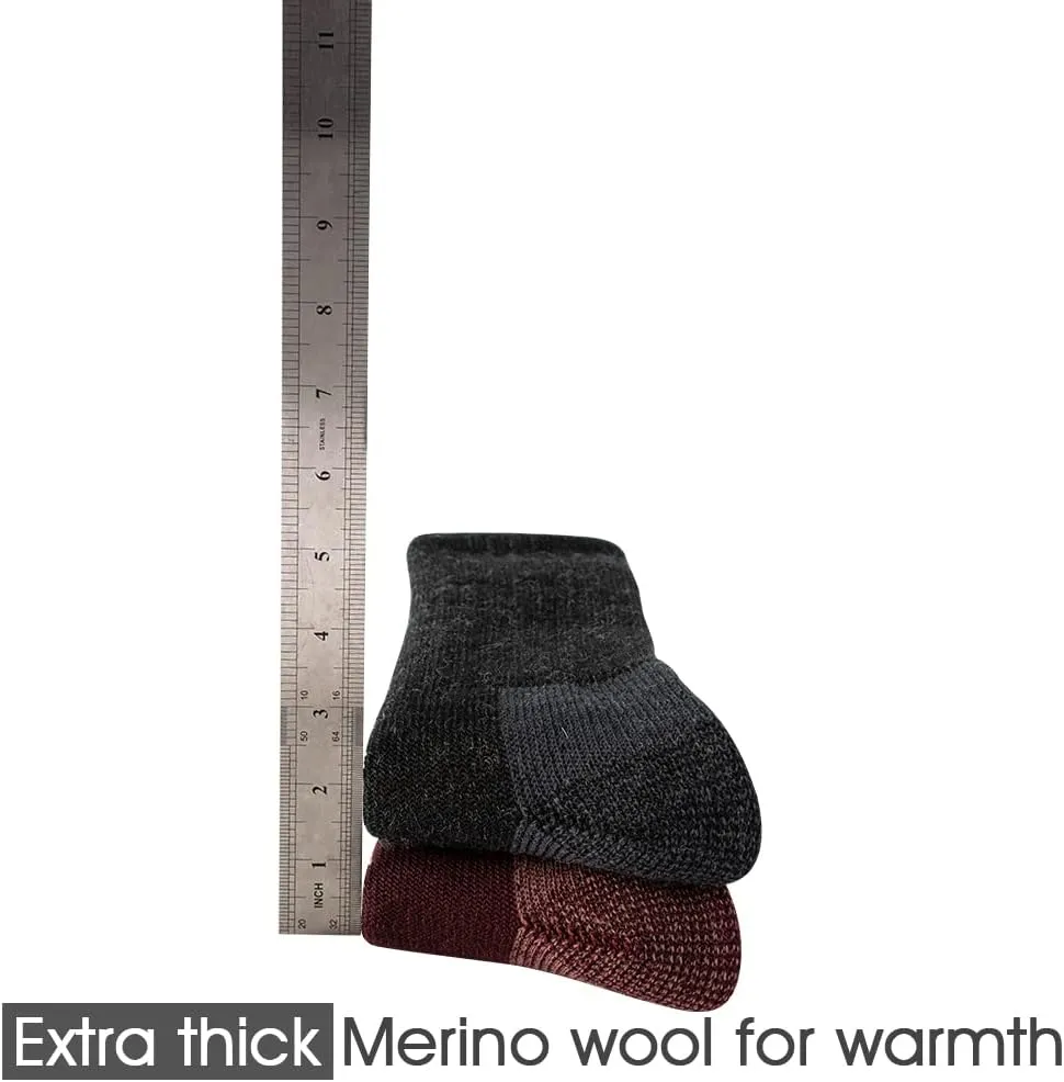 Merino Wool Socks for Men Hiking Thermal Winter Crew Socks Boot Socks