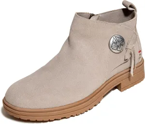 Minnetonka Joyelle – Ankle Booties for Women with Anishinaabe Designed Lug Sole and Cushioned Footbed
