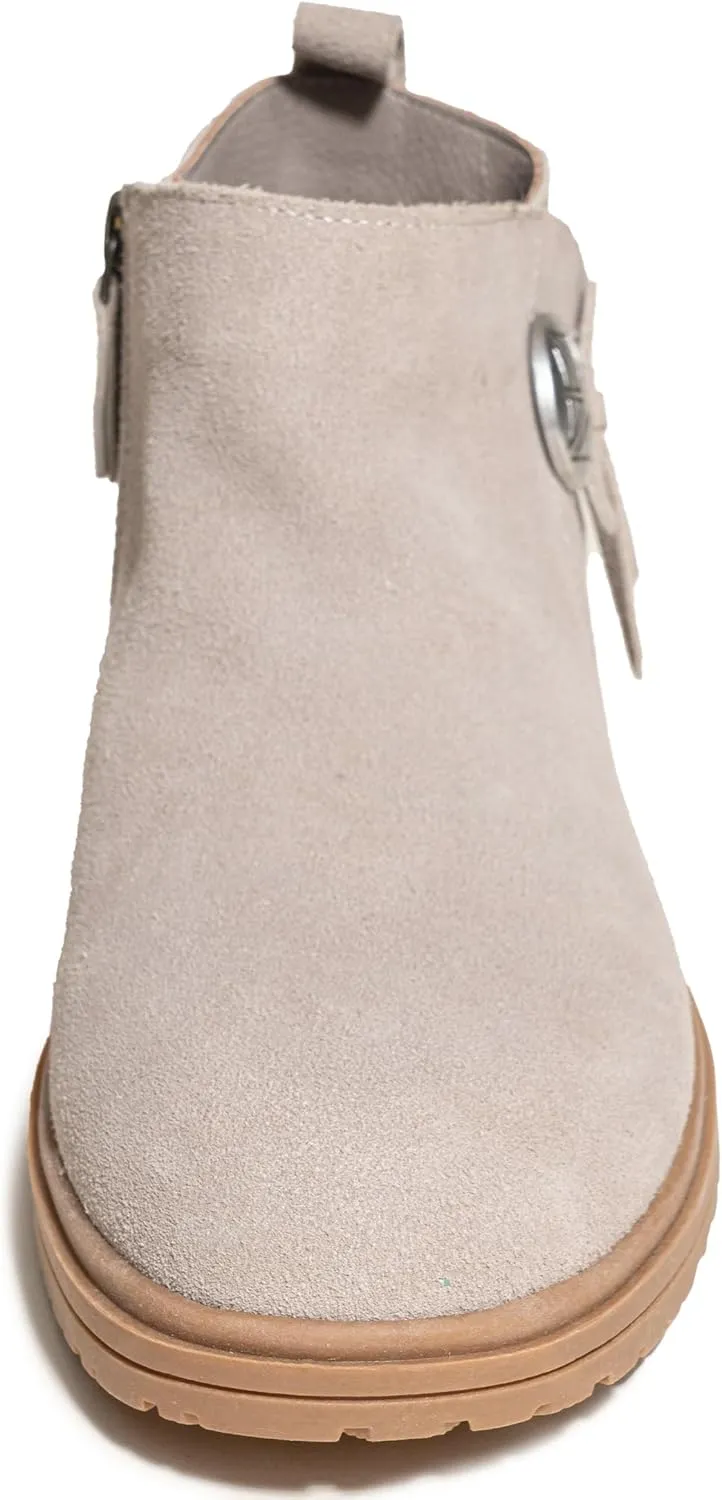 Minnetonka Joyelle – Ankle Booties for Women with Anishinaabe Designed Lug Sole and Cushioned Footbed
