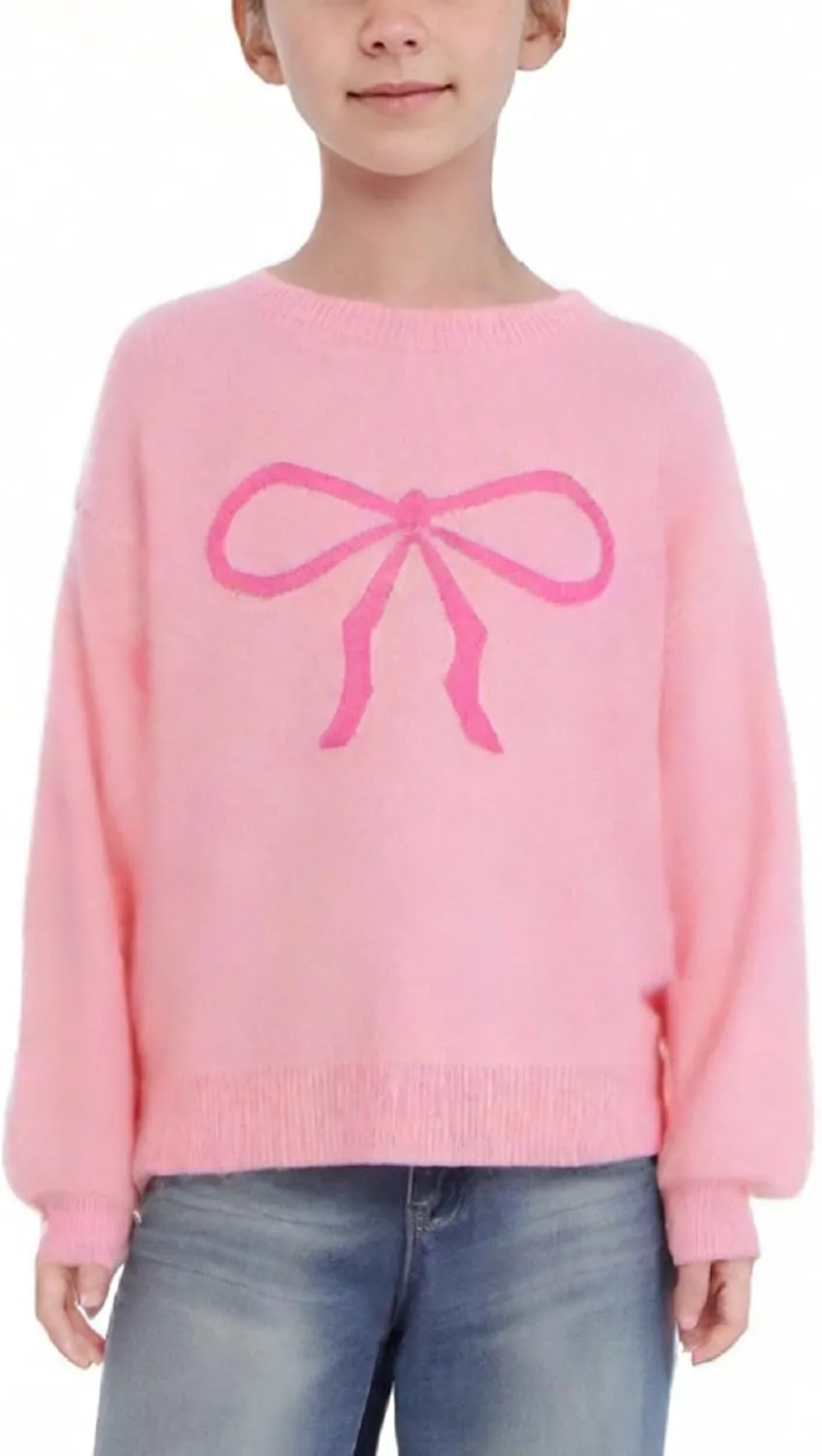 Mommy and Me Valentine's Day Sweaters Cute Heart Knit Sweatshirt Pullover Tops Crewneck Family Matching Outfits