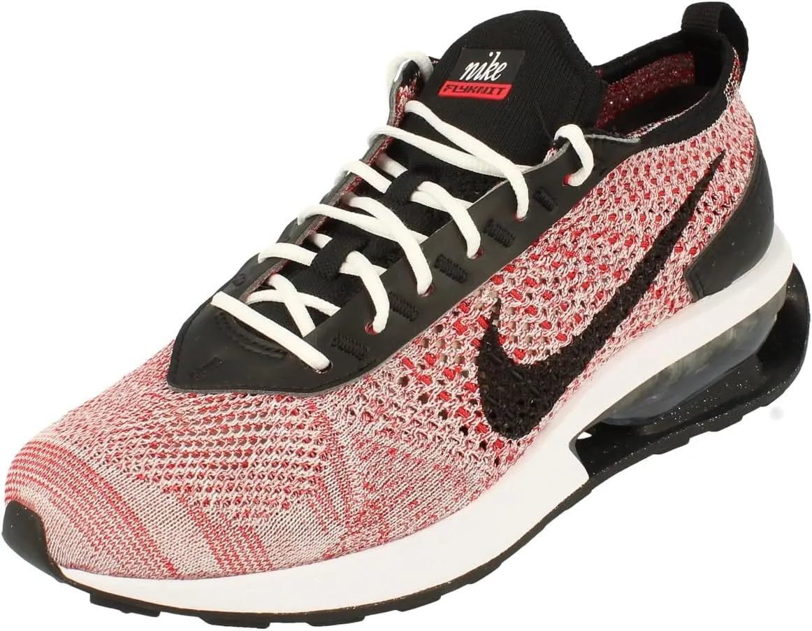 Nike Air Max Flyknit Racer Mens Running Trainers FD2764 Sneakers Shoes (UK 6 US 7 EU 40, University red Black Wolf Grey 600)
