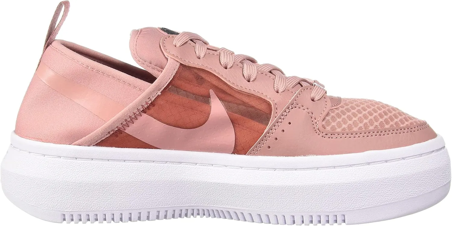 Nike Womens Court Vision Alta TXT Lifestyle Lace Up Casual and Fashion Sneakers