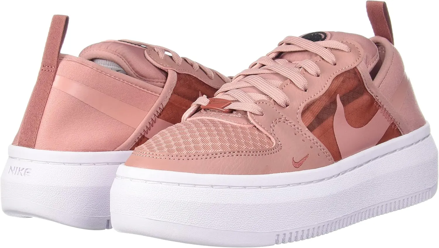 Nike Womens Court Vision Alta TXT Lifestyle Lace Up Casual and Fashion Sneakers