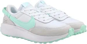 Nike Women's Waffle Debut Retro Sneakers (White/Mint) - Size 9.5 M