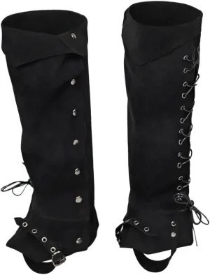 Pirate & Viking Medieval Guard Armor Faux Leather Steampunk Renaissance Boot Covers for Halloween Costumes