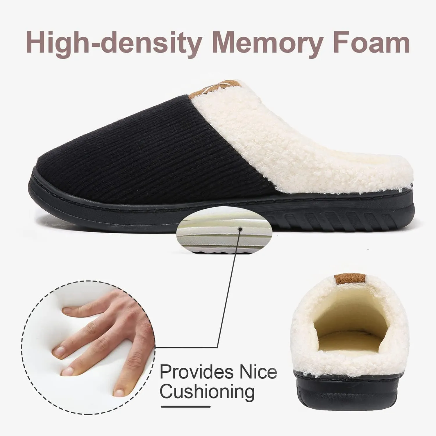 PLMOKN Slippers for Women Fuzzy Winter House Indoor Outdoor Platform Trendy Cozy Girls Shoes With Memory Foam Boots Send To A Friend Best Gifts