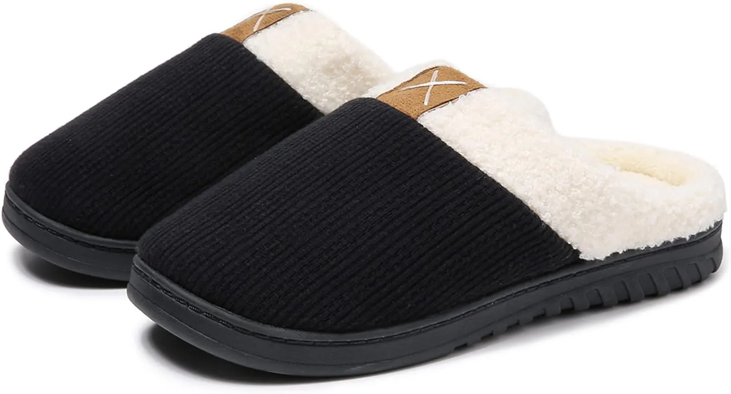 PLMOKN Slippers for Women Fuzzy Winter House Indoor Outdoor Platform Trendy Cozy Girls Shoes With Memory Foam Boots Send To A Friend Best Gifts