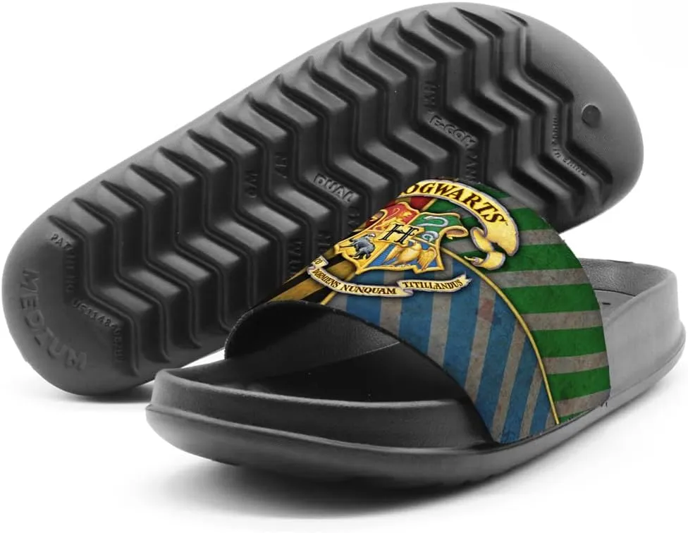 Popfunk Harry Potter Hogwarts Crest Unisex Adult Slides Sandals Officially Licensed Hypd Slydr Switch™