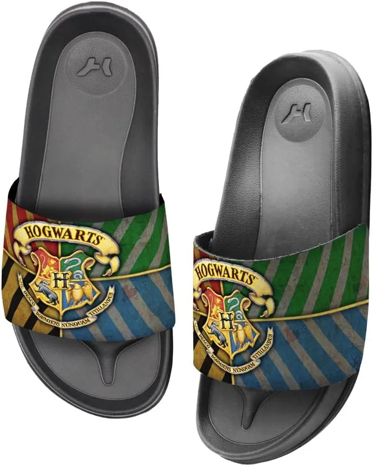 Popfunk Harry Potter Hogwarts Crest Unisex Adult Slides Sandals Officially Licensed Hypd Slydr Switch™