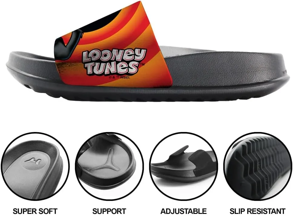 Popfunk Looney Tunes Bugs Daffy Pair Unisex Adult Slides Adjustable Flip Flop Sandals Officially Licensed Hypd Slydr Switch™