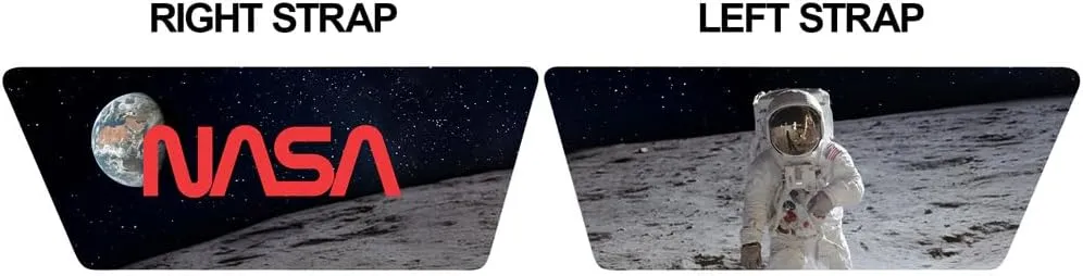 Popfunk NASA Apollo 11 Moon Unisex Adult Slides Adjustable Flip Flop Sandals Officially Licensed Hypd Slydr Switch™