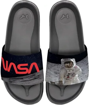 Popfunk NASA Apollo 11 Moon Unisex Adult Slides Adjustable Flip Flop Sandals Officially Licensed Hypd Slydr Switch™
